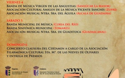 I CERTAMEN DE BANDAS «VILLA DE OLIVARES»