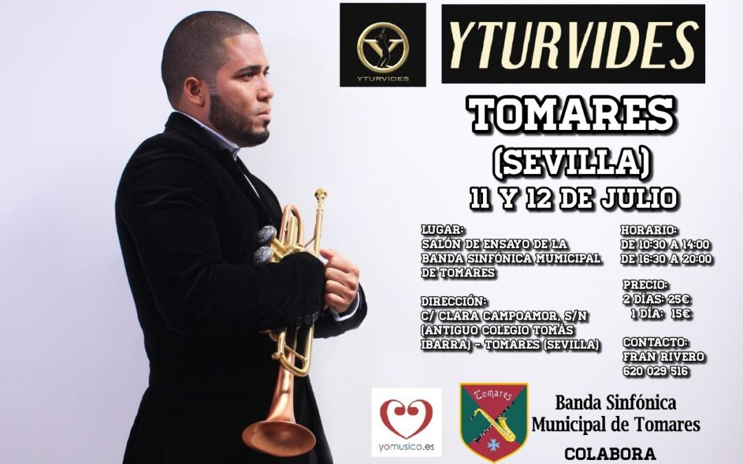 Yturvides en Tomares, cursos de trompeta los días 11 y 12 julio